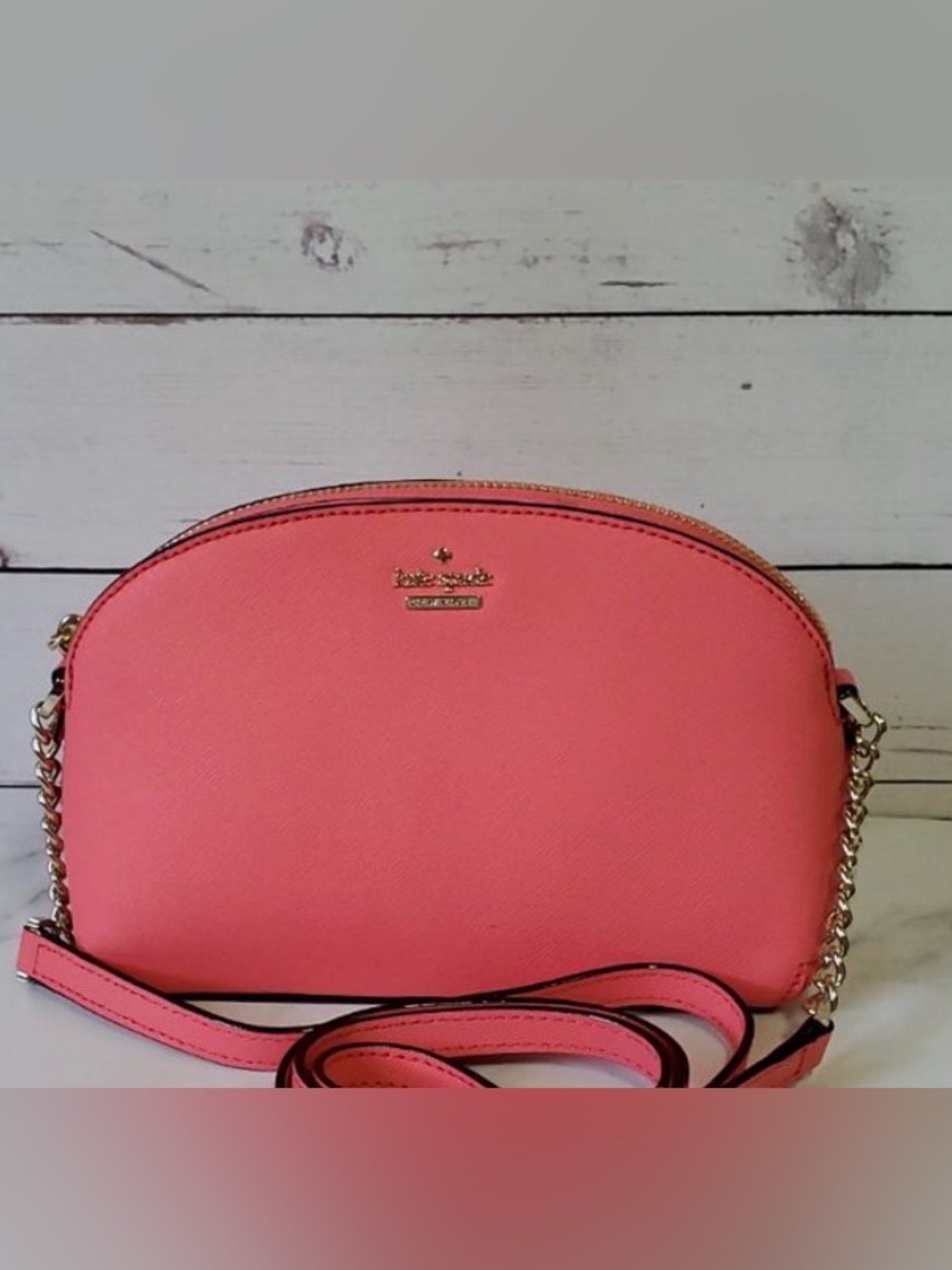 Kate Spade Bright Flamingo Cameron Street Hilli Saffiano Leather Crossbody